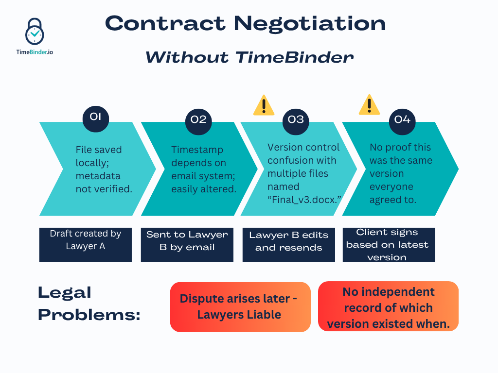 Blockchain document verification is fundamental to avoid legal liability.